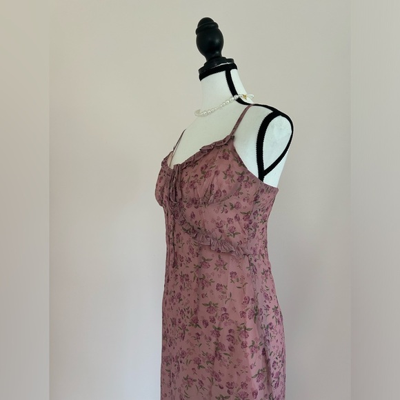 NEW Ruffle Asymmetric Floral Cami Maxi Dress - Picture 3 of 7